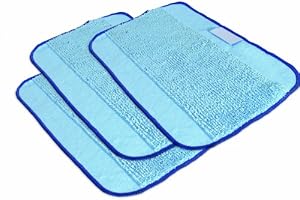 Microfiber 3-Pack, Pro-Clean Mopping Cloths for Braava Floor Mopping Robot