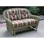 North Cape Montego Wicker Double Glider - Sea Grass