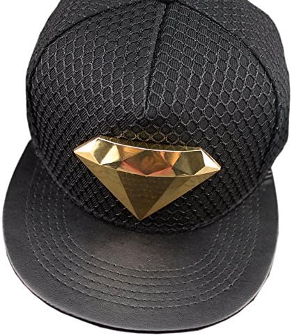 HKESEN Adjustable Snapback Hats Caps Baseball Hat (Black)