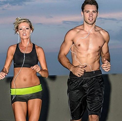 Spandex Stretch Belt for Sports and Travel - Carries Your Keys, Cards, and Cash to Keep Your Hands Free. Perfect for Running or Jogging, Hiking, Traveling, Yoga, Going to the Gym, and Any Workout! (Blue, Extra Large)