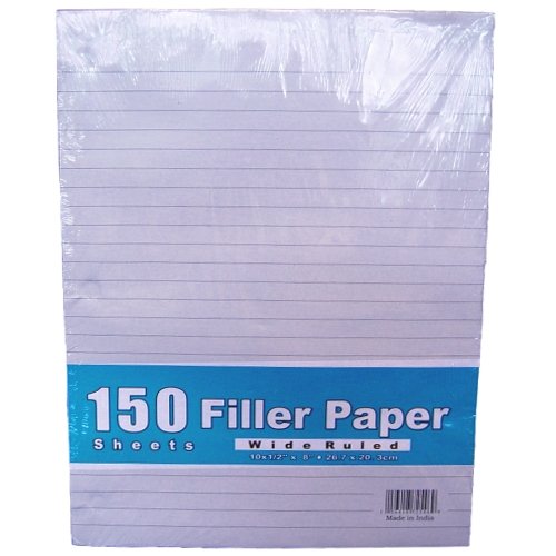 Filler Paper Wide-Ruled 150 Sheets (Pack of 12)