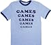 Amusement Park Games Games Games Light Blue T-shirt Tee