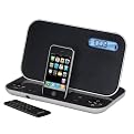 iHome Portable Stereo Rechargeable Alarm Clock FM Radio for iPhone/iPod - Black (iP49)