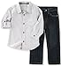 Calvin Klein Boys' Shirt and Jeans Pants Set