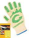 (2 Gloves Value Pack)-Oven Glove-Made of Nomex Heat resistant Fiber, Non-slip Silicone Grip.