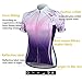 Santic Women's Full-Zip Short Sleeve Cycling Jersey Purple