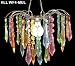 Pastel Multi Color Room Rainbow Chandelier Lamp Light