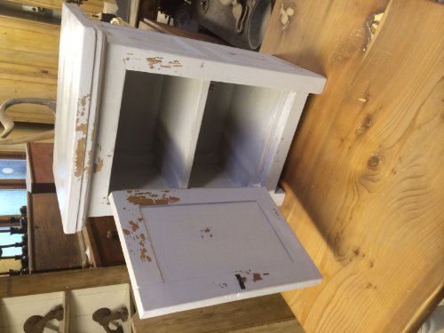 Cheap French Grey Shabby Chic Small Vintage Style Cupboard Bedside