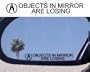 (2) Mirror Decals " OBJECTS IN MIRROR ARE LOSING" for ACURA LEGEND INTEGRA RSX CL RL MDX JDM NSX TL RL RSX NSX MDX RS GS LS RDX SLX TSX VIGOR AWD S TURBO