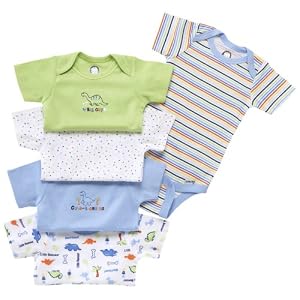 Gerber Fashion Onesies, 5 Pack, Boys, 24 Months