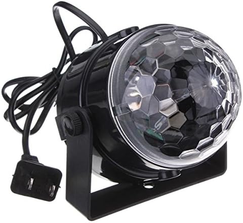 5W RGB Crystal Magic Ball Effect Stage Light Voice Control Party Disco Club Plug EU plug