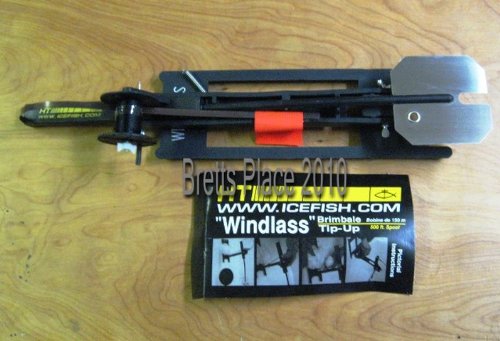 HT WINDLASS JIGGING TIPUP 500 PRESPOOLED W/ DRAG NEW