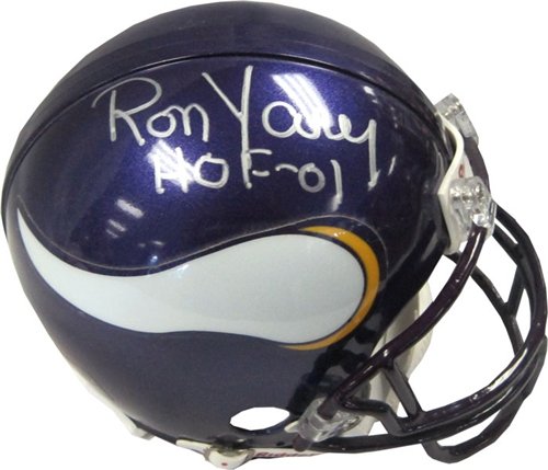 Ron Yary ''HOF 01'' Autographed/Hand Signed Minnesota Vikings Mini Helmet