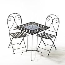 Elements 3-piece Blue Mosaic Tiled Bistro Set