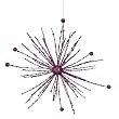9" Purple Passion Glitter Sparkle Starburst Snowflake Christmas Ornament