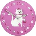 Princess Cat Clock Pink