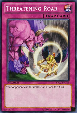Yu-Gi-Oh! - Threatening Roar (BP02-EN184) - Battle Pack 2: War of the Giants - 1st Edition - Common