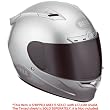 Bell Vortex Grind Metallic Silver Full Face Helmet - Size : Large