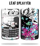 BLACKBERRY CURVE 8330 Cell Phone Protective Skin Decal Sticker - Leaf Splatter