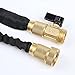 Crenova 50 Feet Garden Expandable Hose Compatible with 3/4 inch Sprayer Nozzle with Brass Connector and Solid Brass Ends - Double Latex Core - Extra Strength Fabric (Spray Gun is NOT Included)