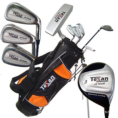Texan Classics Junior Golf Club Set w/Stand Bag Ages 4-8