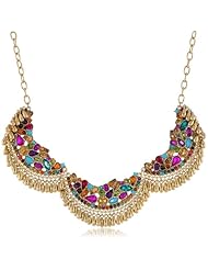 Betsey Johnson "Carnival" Crystal Segmented Necklace, 21"