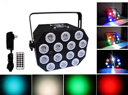 MELEA 14W Remote RGBW LED Stage Par Lighting ,14 Leds Strobe Effect Lights With Sound Active For Disco DJ Wedding Party Show Live Concert