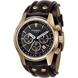 Fossil Cuff Chronograph Black Dial Watch