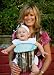 Beary Blue Stripe Slip covers for for Baby Bjorn Front Pack Carriers Original