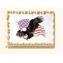 Eagle Cakes - 1 Eagle & USA American Flag Do-It-Yourself Edible Cake Art