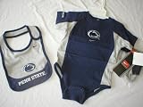 Penn State Nittany Lions Nike Baby Onesie, Bib, and Booties, 3-6 mos