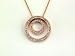 14K Rose (pink) Gold .25 CTW Diamond Circles Pendant
