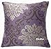 ElleWeiDeco Modern Damask Purple Throw Pillow Cover