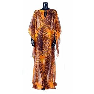 Escada full-length kaftan in an abstract print.