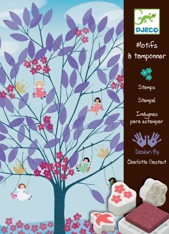 Djeco Stamp Art Sets - Enchanting Foliage Stamp Set