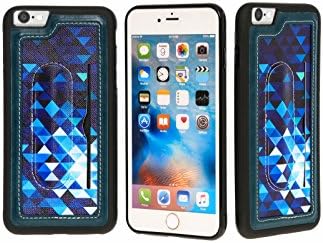 iPhone 6 Plus &amp; iPhone 6s Plus Case, 5.5", Shield-c Case, PU Leather Cover, Card Slot, Pop-Up Kickstand, Durable TPU Edge Protection, Anti-Scratch &amp; Shock Absorption, Multicolor Blue
