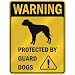 WARNING  AMERICAN BULLDOG PROTECTED BY GUARD DOGS  PARKING SIGN DOG