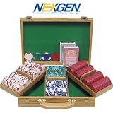 300 Las Vegas EDGE SPOT NEXGEN Poker Chip Set with Oak Case