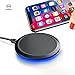 Mcdodo LED Wireless Fast Charger Charging 10W Silicone Pad For iPhone X, 8/8 Plus, Nexus 5/6/7,and Other Devices, Provides Fast-Charging for Galaxy S8/S8+/S7/S7 edge/S6 edge+,and Note 5 (Black)