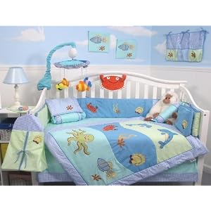 Dolphins Baby Crib Nursery Bedding SET