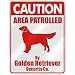 golden_retriever17golden retriever - CAUTION AREA PATROLLED BY GOLDEN RETRIEVER SECURITY CO