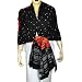Handmade Shawl in Tie Dye Print in Wool Fabric