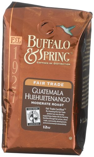 Buffalo & Spring Guatemalan Huehue, Whole Bean Coffee, 12-Ounce Bags (Pack of 3) by Buffalo & Spring