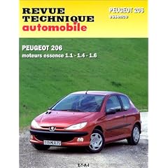 Revue Technique Automobile : La Peugeot 206 essence 1,1 - 1,4 - 1,6