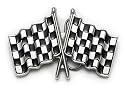 Checkered Victory Flags Belt Buckle Drag Racing Rockabilly Tattoo