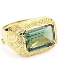 Rebecca "Manhattan" Yellow Gold Over Bronze Snakeskin Adjustable Pattern Ring