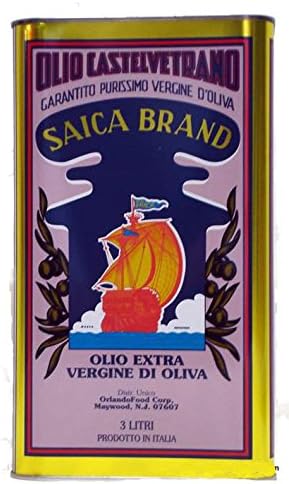 Saica CastelVetrano Extra Virgin Olive Oil, 1 Gallon - 100% Italian