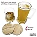 Natural SANDSTONE COASTERS Set - Sandstone is Highly Absorbent. Each Coaster Has a Unique Beautiful Design. The Perfect Coasters For Drinks Absorbing More Water & Moisture. Great Home Furnishing Gifts