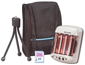 Dig Cam Accs Lit Dsca 40 32MB Sd Mem Card 4 Nimh Batteries