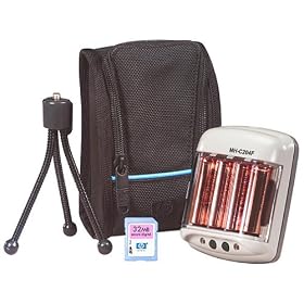 Dig Cam Accs Lit Dsca 40 32MB Sd Mem Card 4 Nimh Batteries